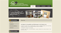 Desktop Screenshot of mb-immobilien-gera.de