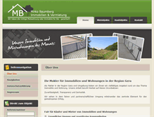 Tablet Screenshot of mb-immobilien-gera.de